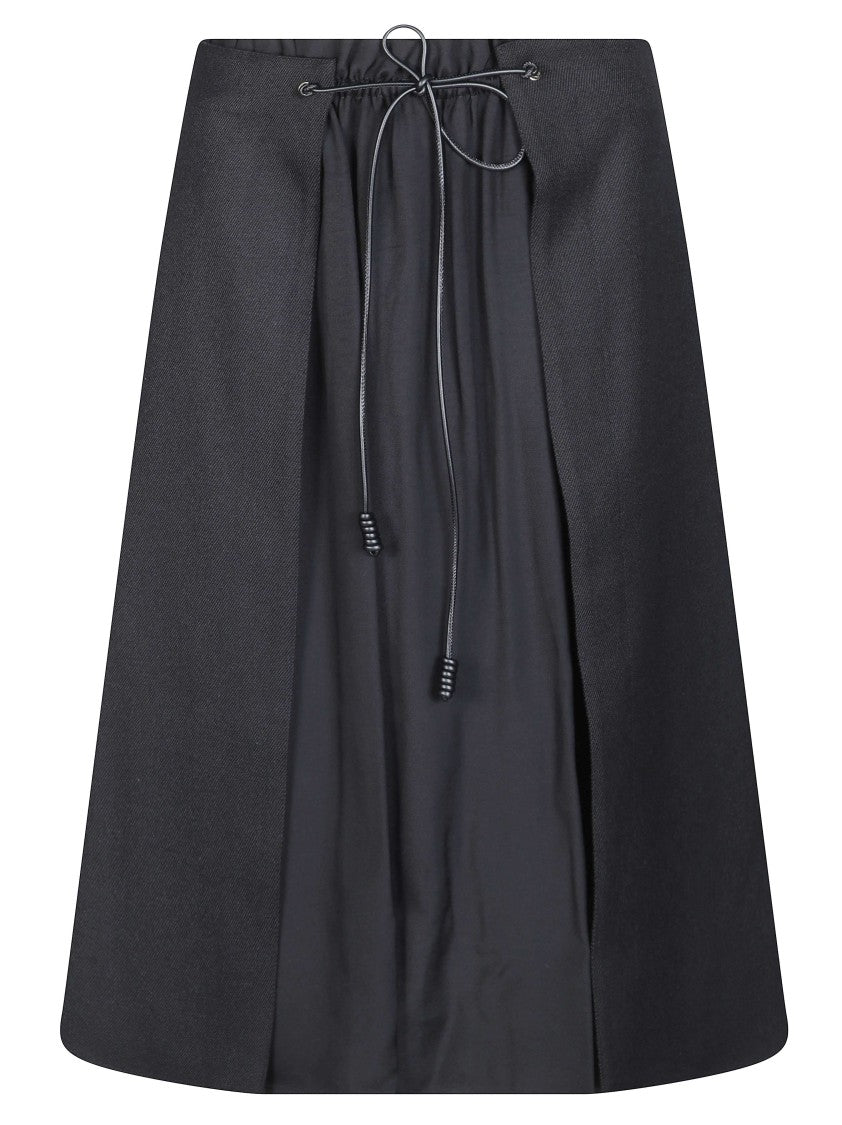 Moncler Drawstring Detail A-Line Skirt