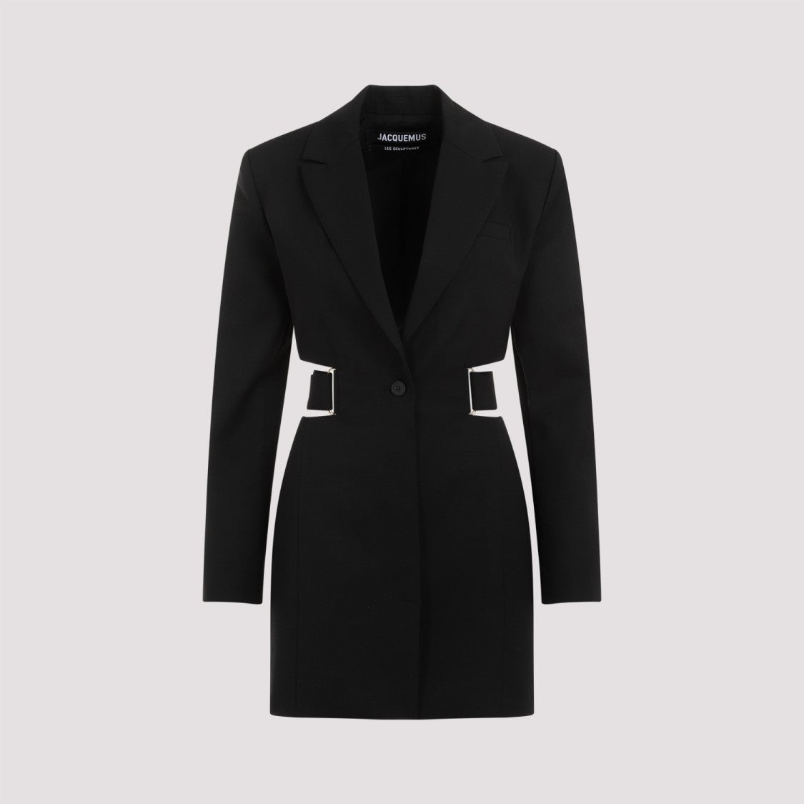 Jacquemus La Robe Bari Black Wool Mini Dress