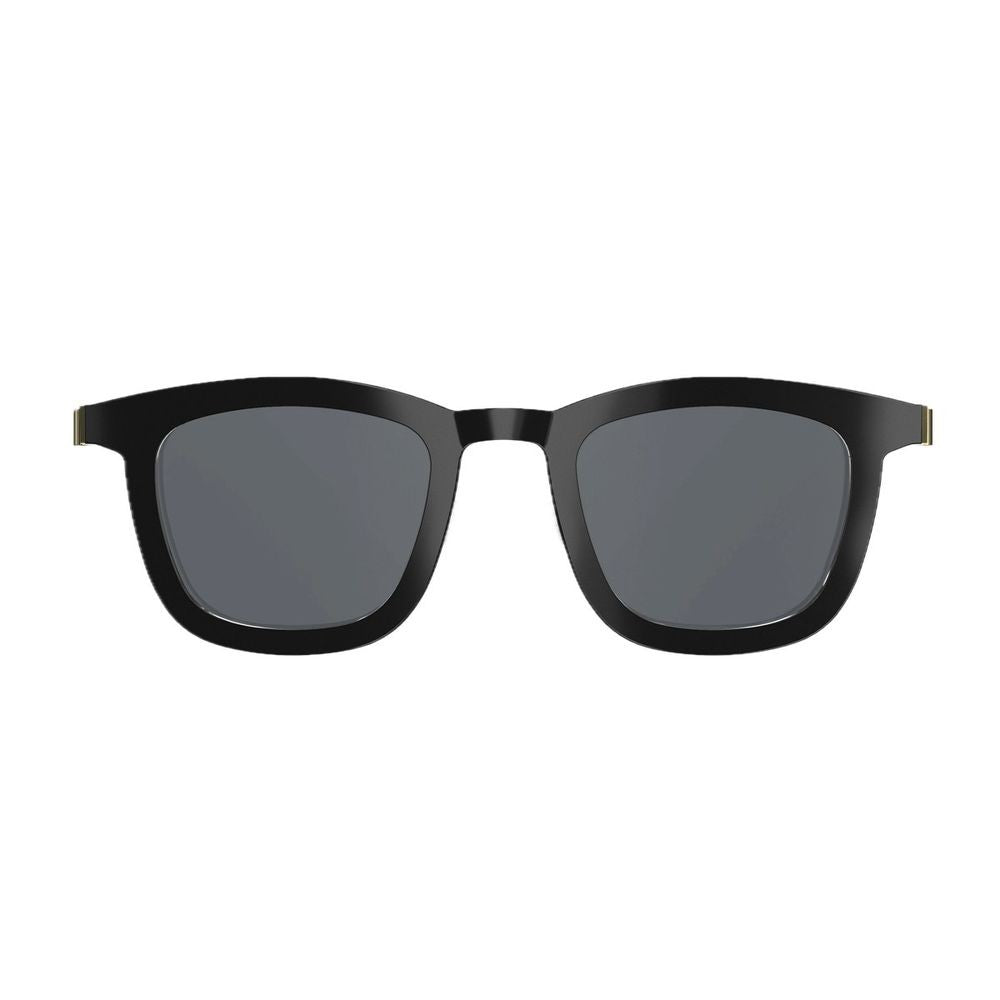 Lindberg Lindberg Sun Titanium 85097 K24/Al23/Pgt/Sl126 Black Gold Square-Frame Titanium Sunglasses