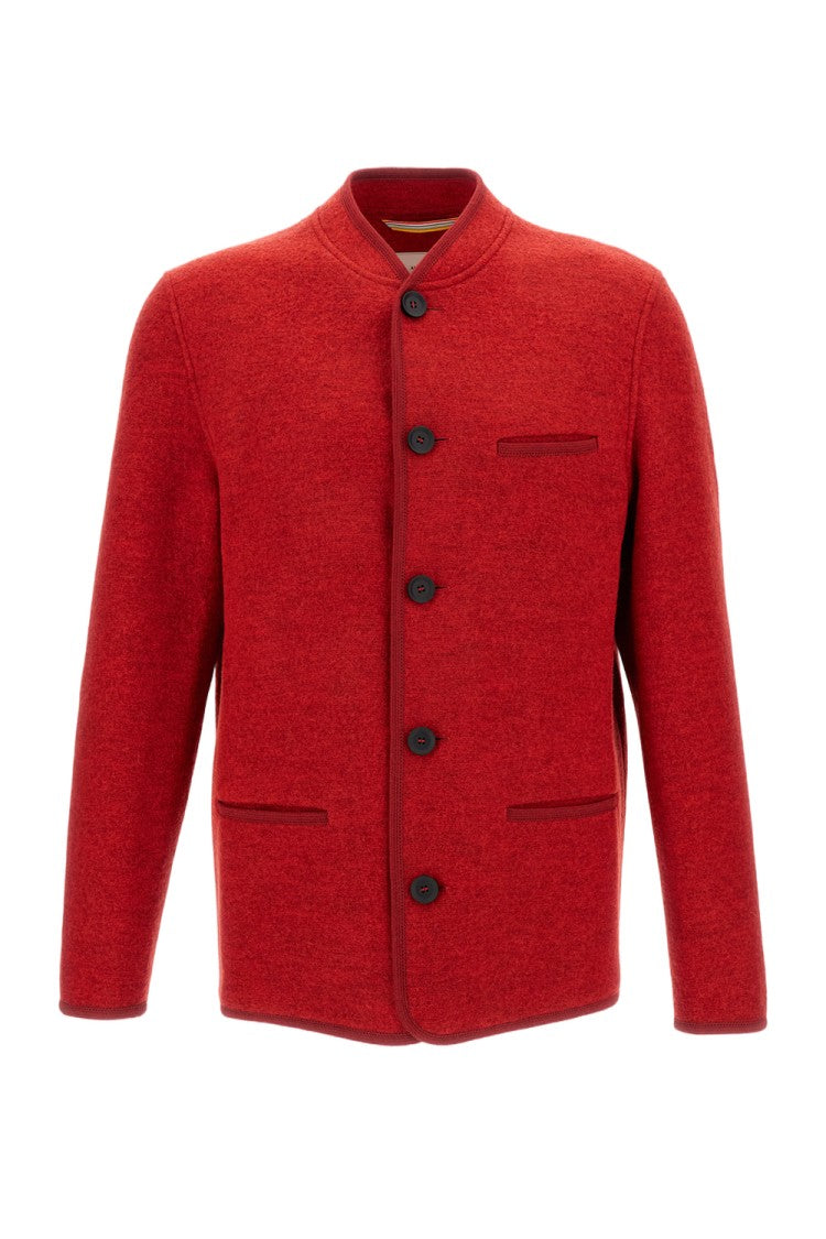 Alpe Piano Structured Front-Zipper Jacket With Classic Design