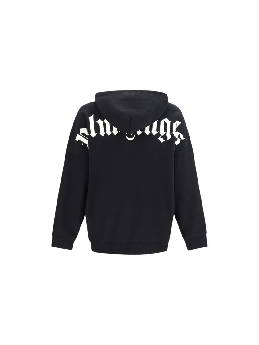 Palm Angels Black Classic Logo Oversized Hoodie