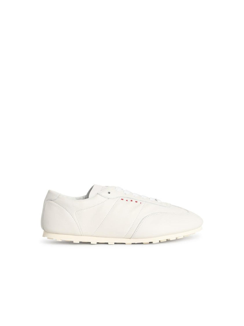 Marni White Leather Sneakers