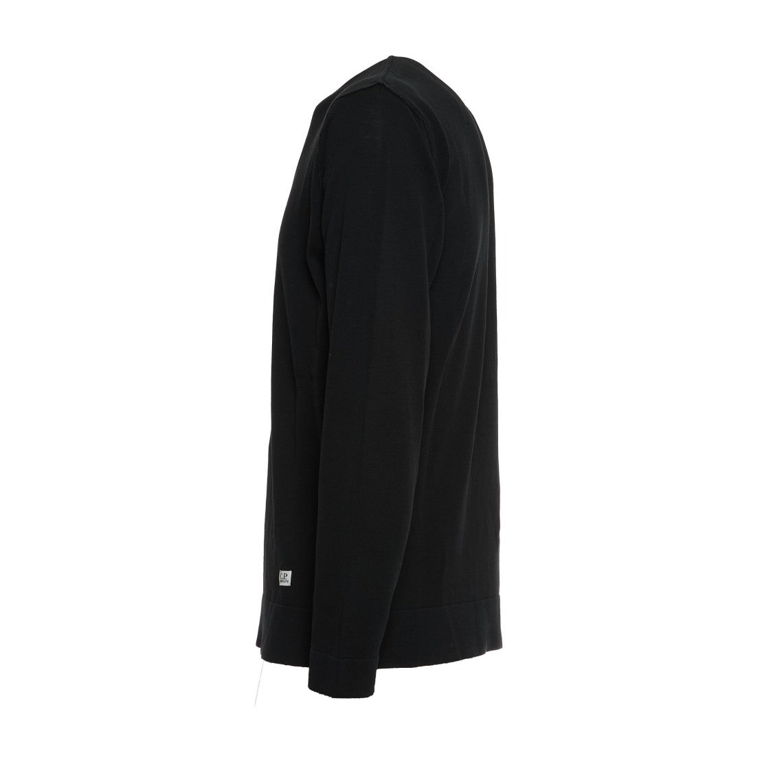 C.P. Company Cotton Crepe Crewneck With Ribbed Details