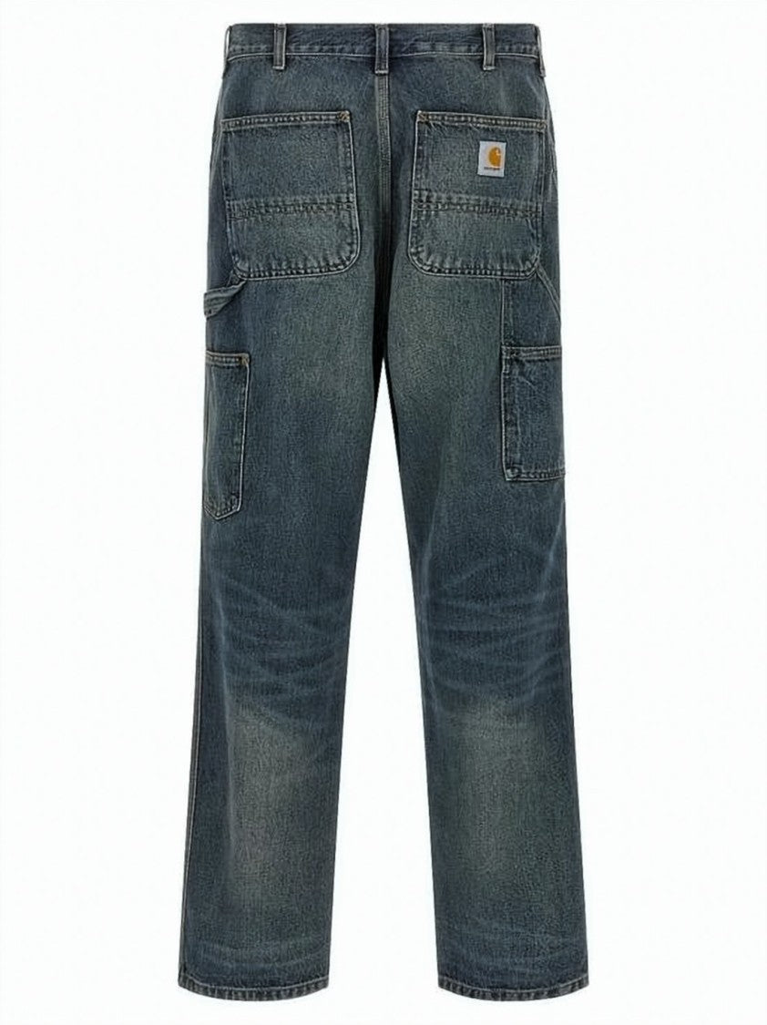 Carhartt Wip Straight-Leg Denim Pants With Subtle Whiskering