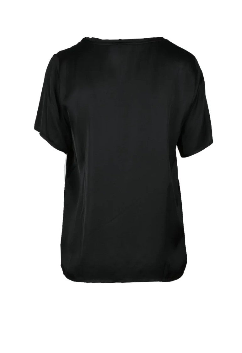 Think Black Viscose Rayon Blouse