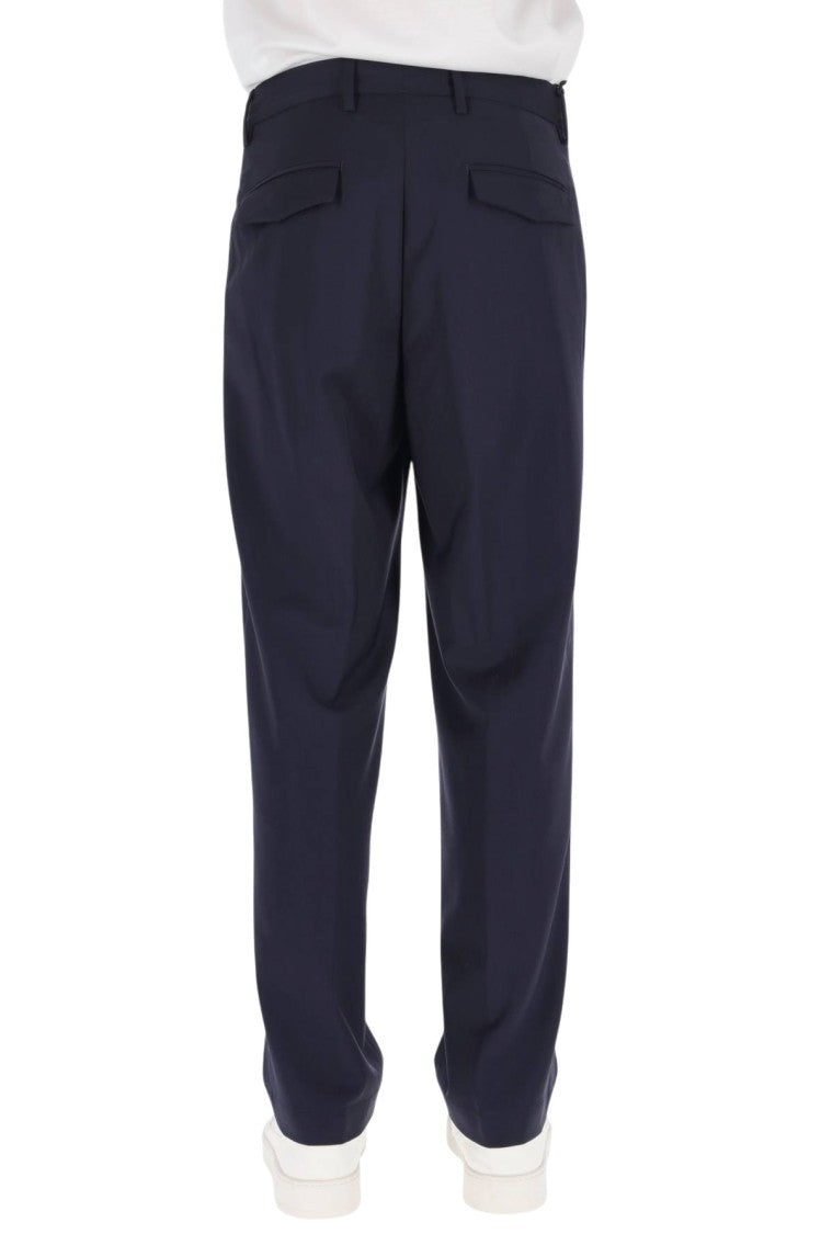 Myths Relaxed-Fit Virgin Wool Pants With Classic Waistband