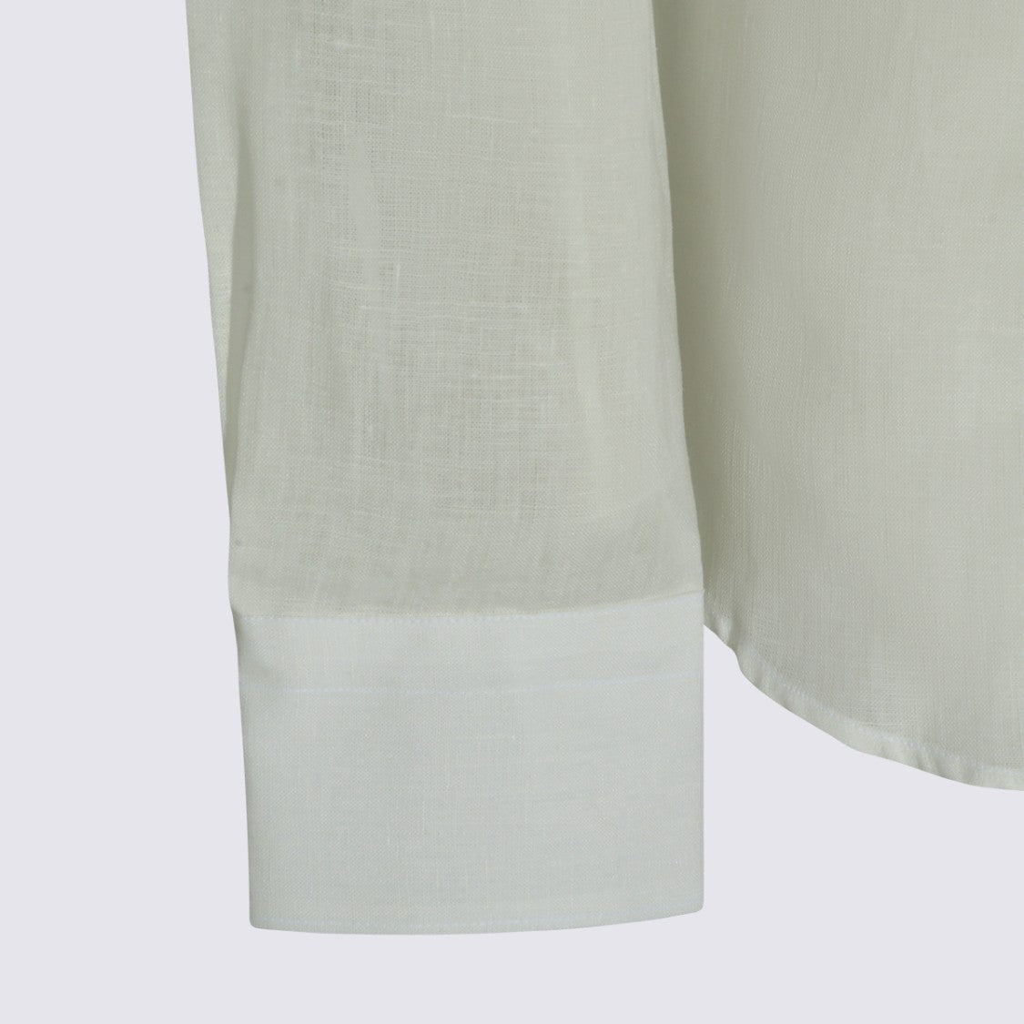 Canali Long-Sleeve White Shirt With Pointed Collar