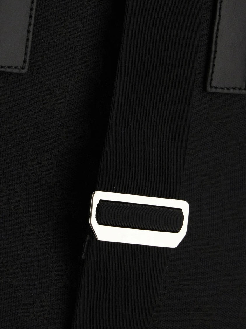 Gucci Black Subtle Monogram Buckle Tote Bag