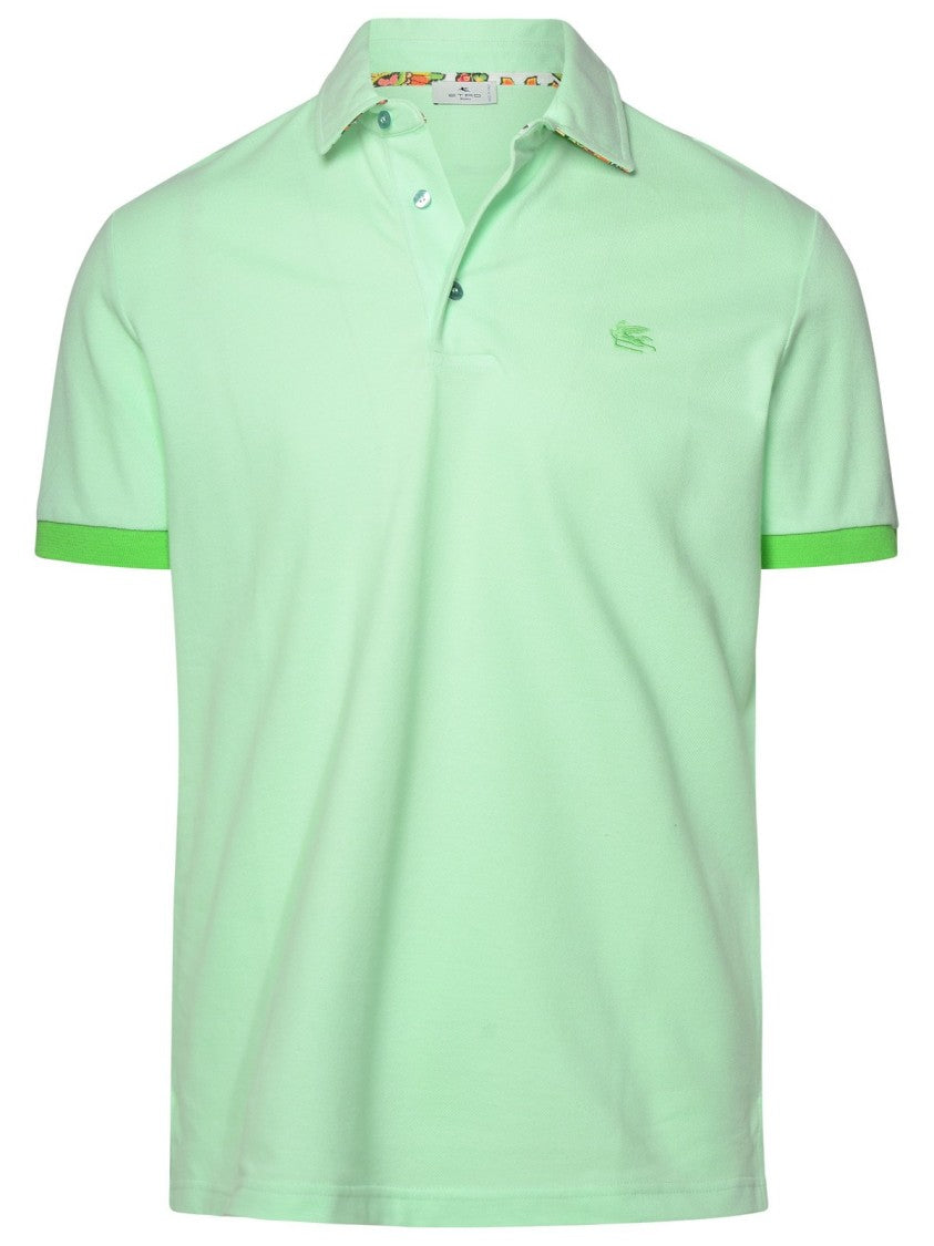 Etro Short-Sleeved Polo Shirt With Classic Collar