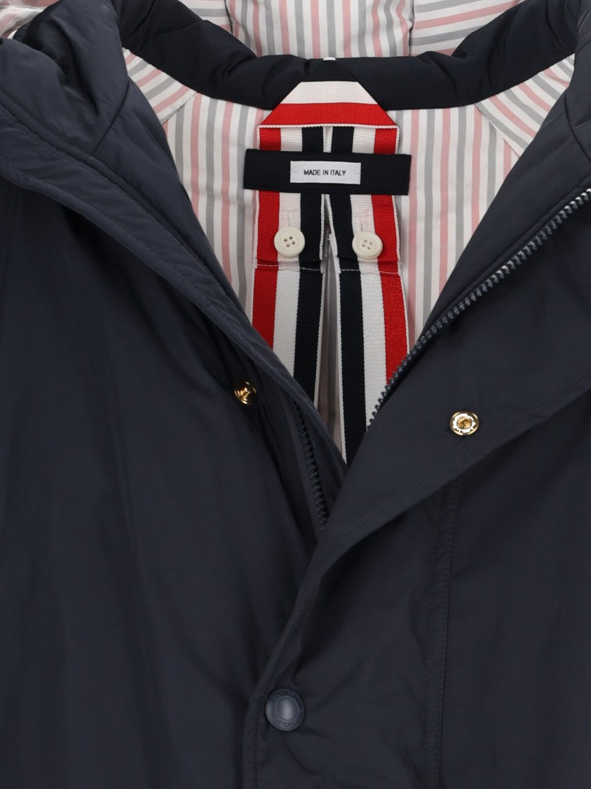 Thom Browne "4-Bar Football" Parka – Navy
