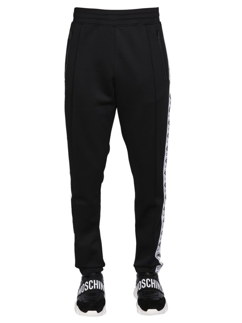 Moschino Tapered Black Jogging Pants