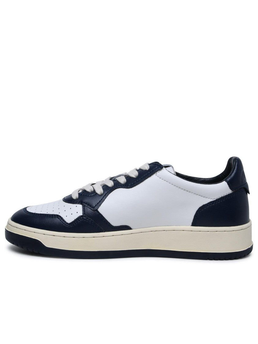 Autry Medalist' Blue Leather Sneakers
