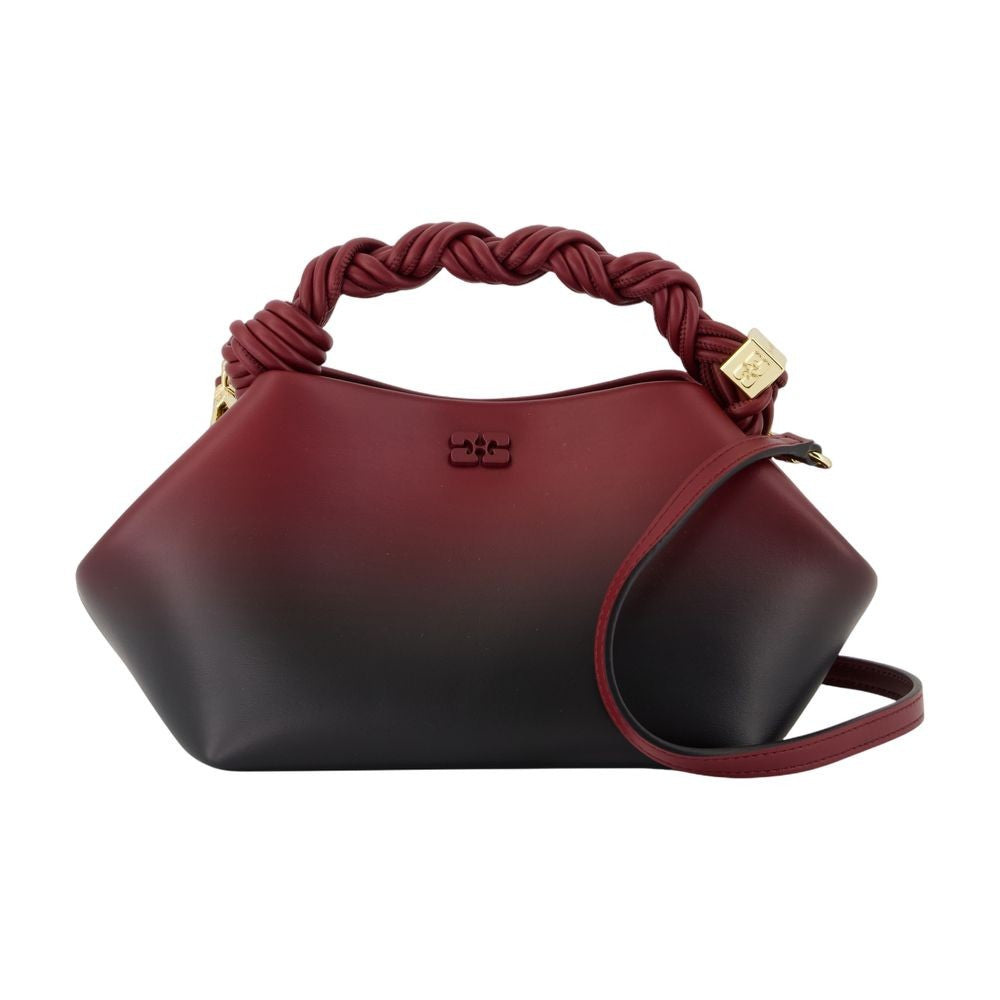 Ganni Bou Small Crossbody - Leather - Burgundy