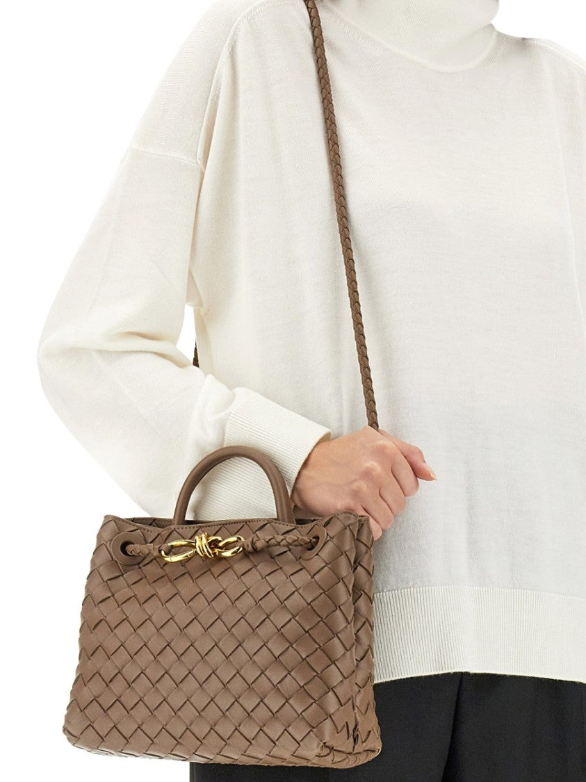 Bottega Veneta High Neck Turtleneck Sweater With Embroidered Detail