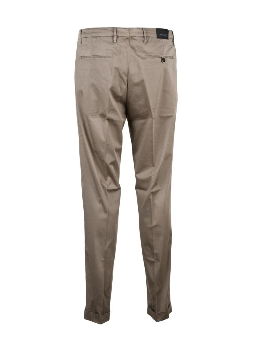 Michael Coal Slim Fit Cotton Stretch Trousers