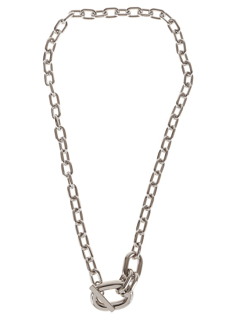 Paco Rabanne Bold Silver Chain Necklace