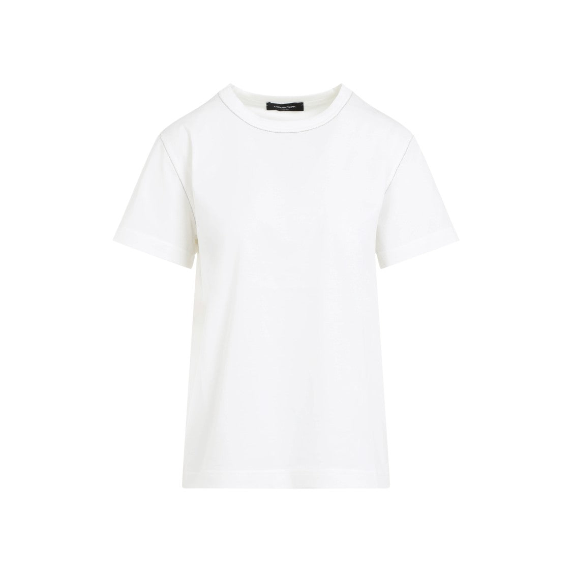 Fabiana Filippi White Cotton Jersey T-Shirt