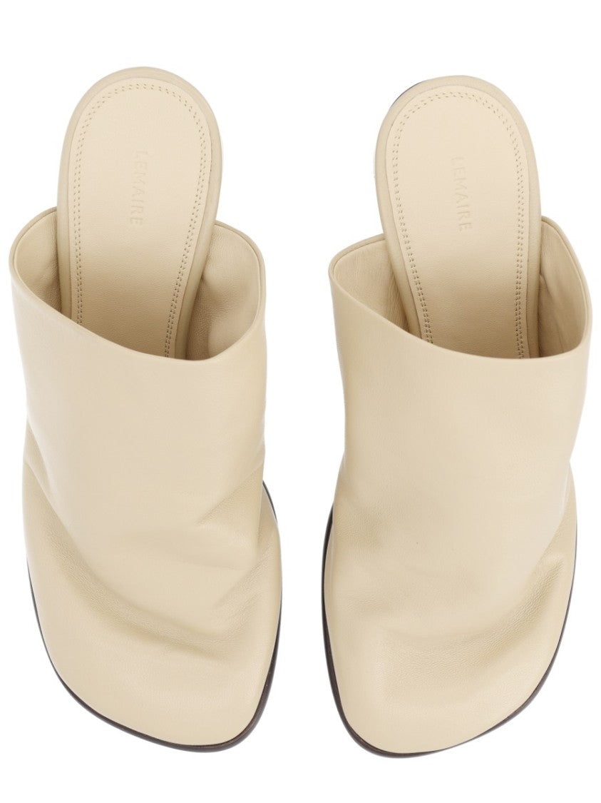 Lemaire Glove Lamb Leather Block Mules