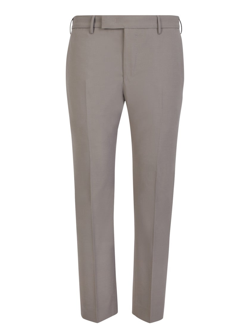 Pt Torino Grey Slim Fit Trousers