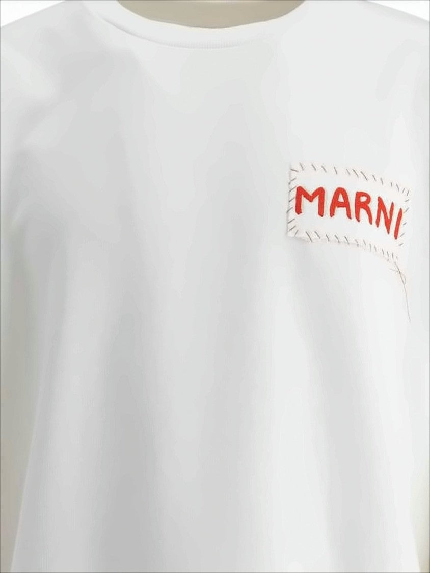 Marni Long-Sleeve Pullover With Distinctive Patch Detail