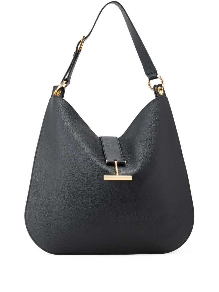 Tom Ford Grained Calf Leather Shoulder Bag