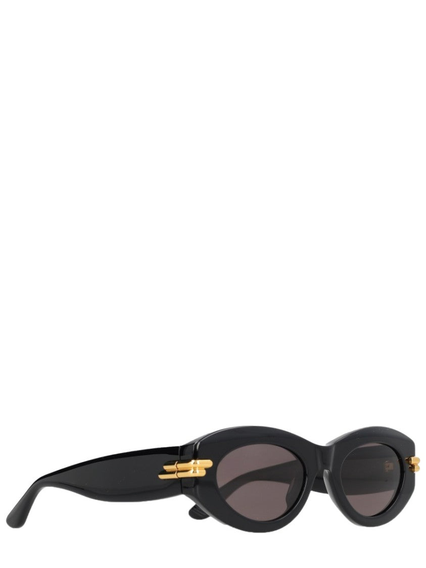 Bottega Veneta Mitre Oval Recycled Acetate Sunglasses