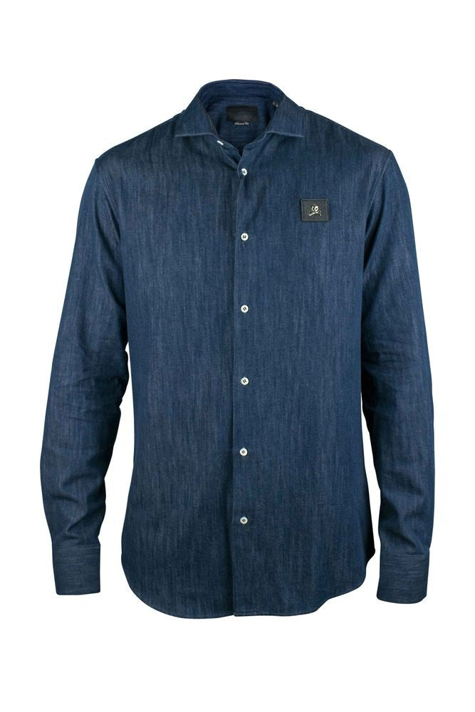Philipp Plein Diamond Cut Ls Skull Shirt