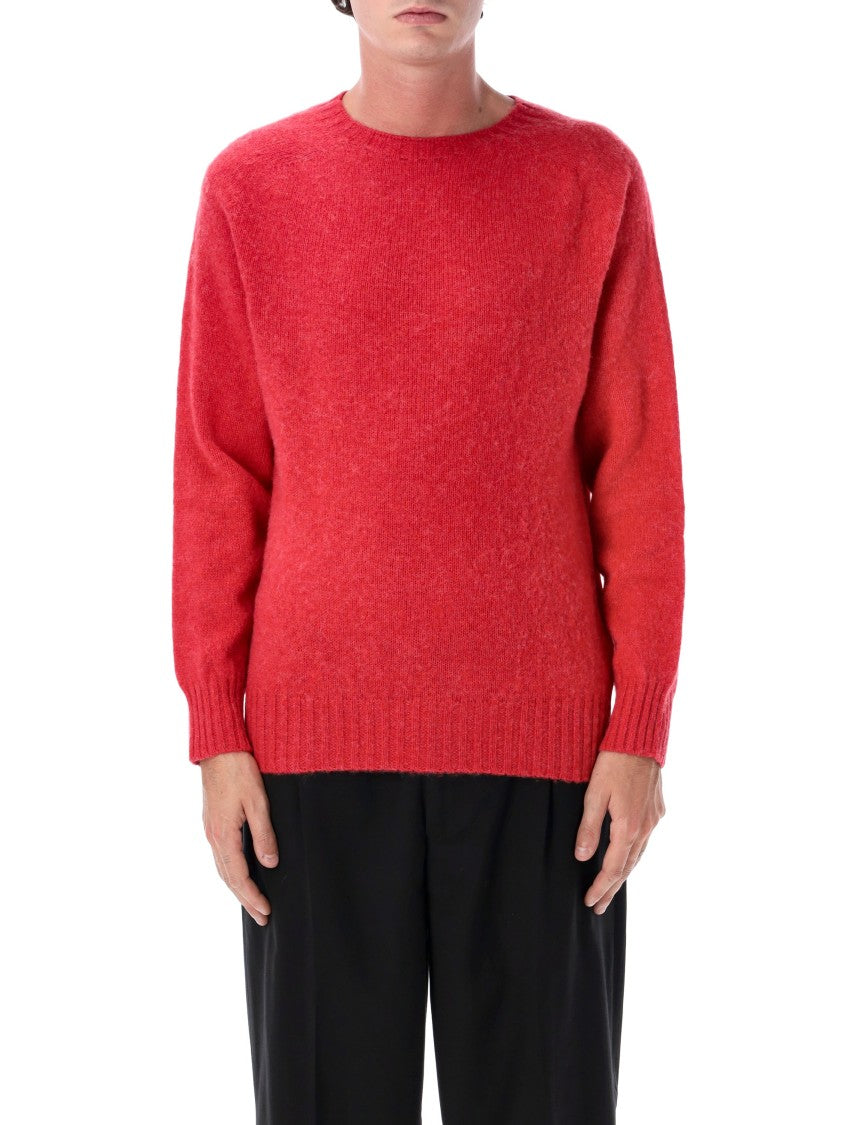 Howlin Red Relaxed-Fit Shetland Wool Sweater