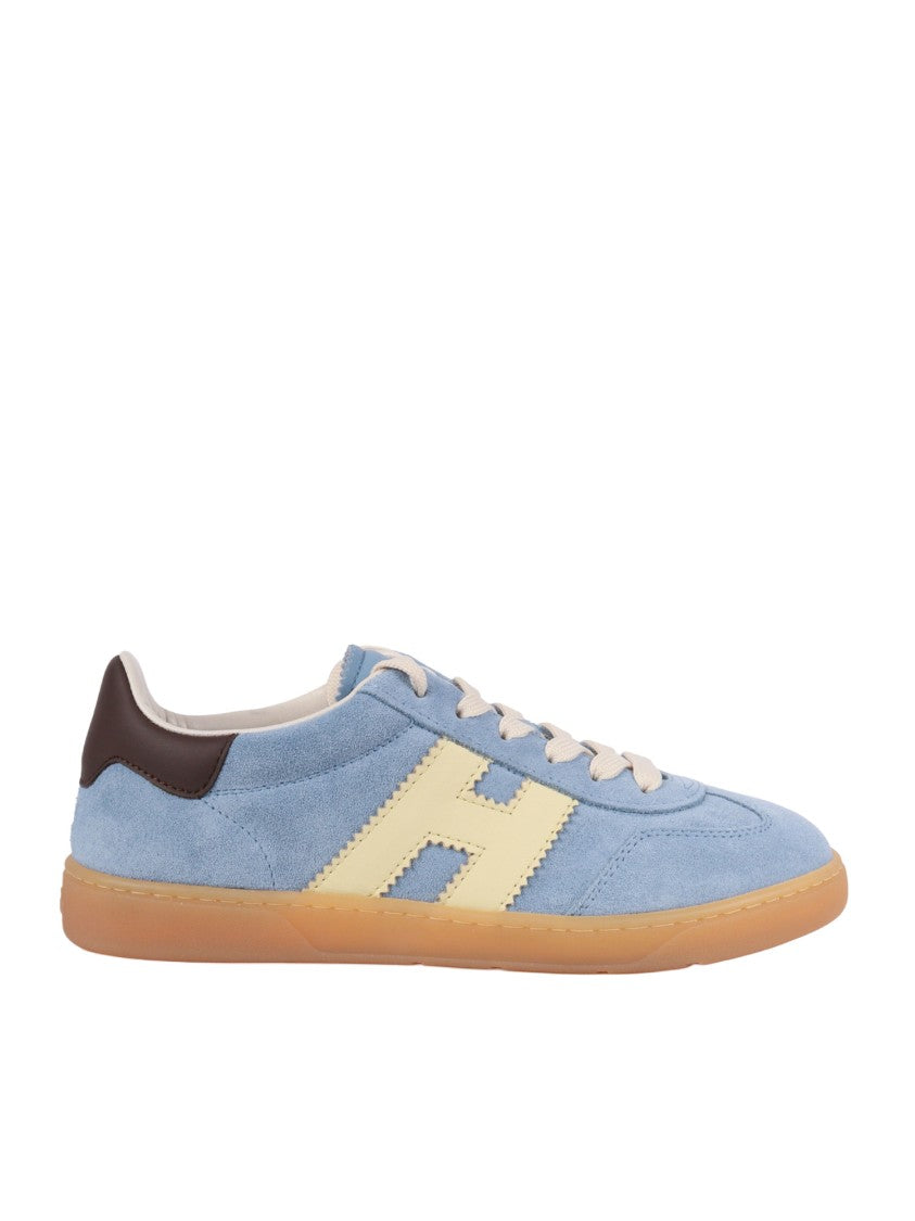 Hogan Cool Suede Cream Logo Sneakers