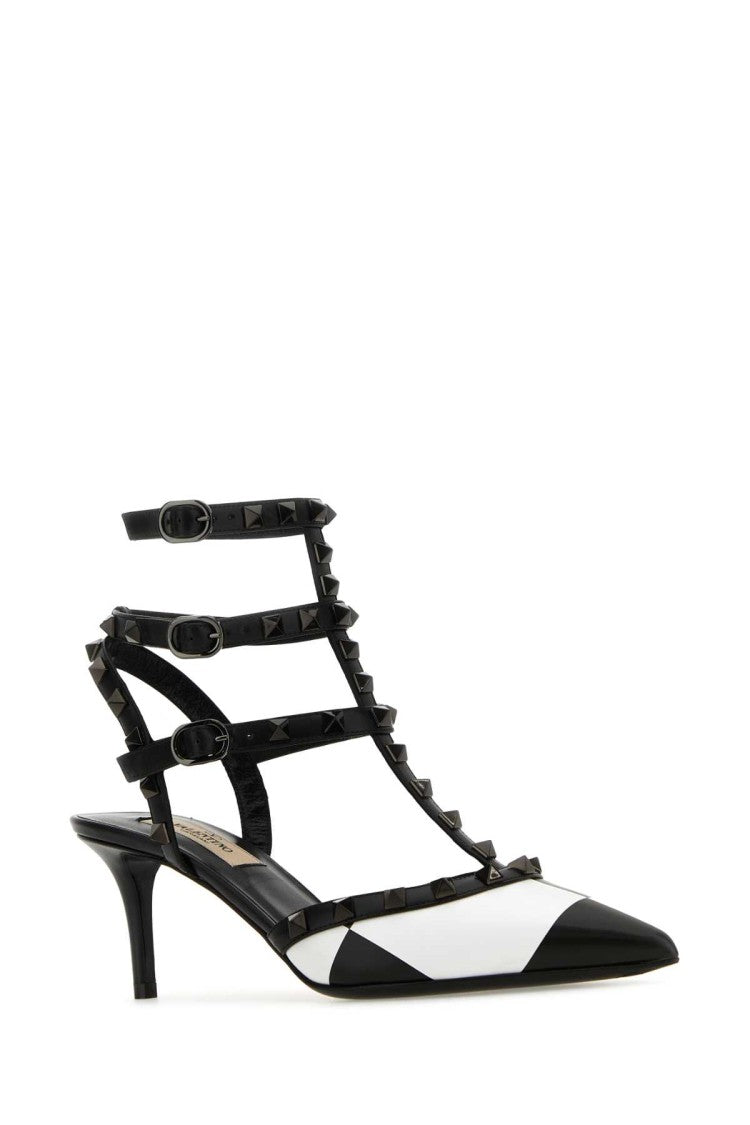Valentino Garavani Two-Tone Leather Rockstud Pumps