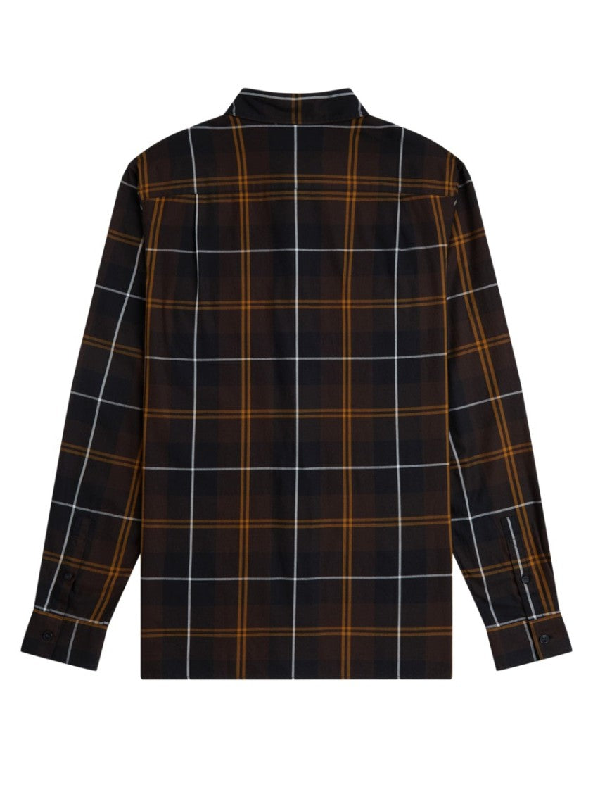 Fred Perry Camicia In Cotone Plaid Long-Sleeve Casual Shirt