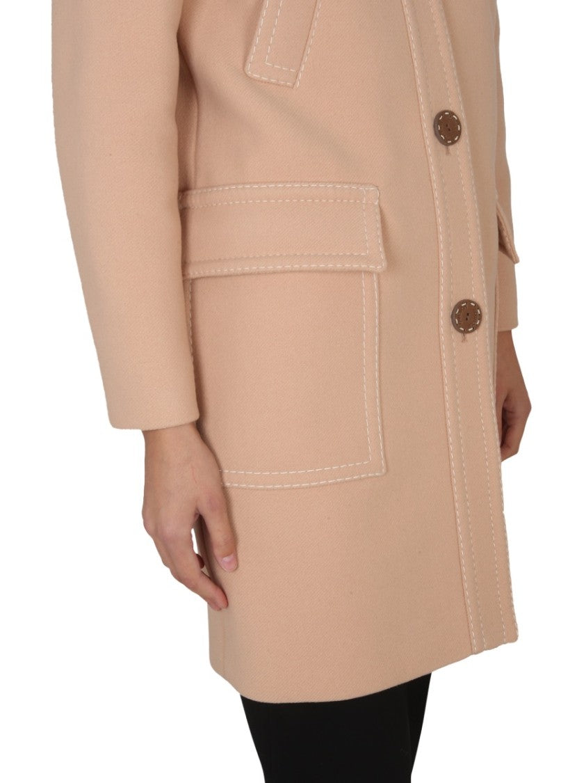 Boutique Moschino Short Virgin Wool Coat