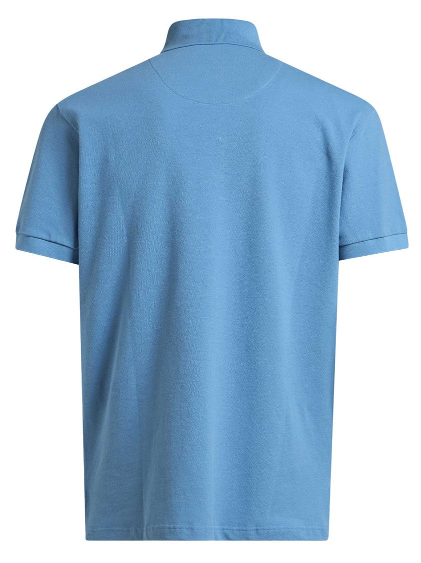 Etro Clear Blue Polo With Monogram Detail