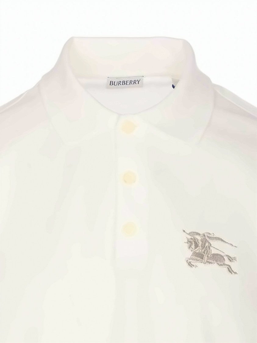 Burberry Short-Sleeve Polo Shirt With Embroidered Logo