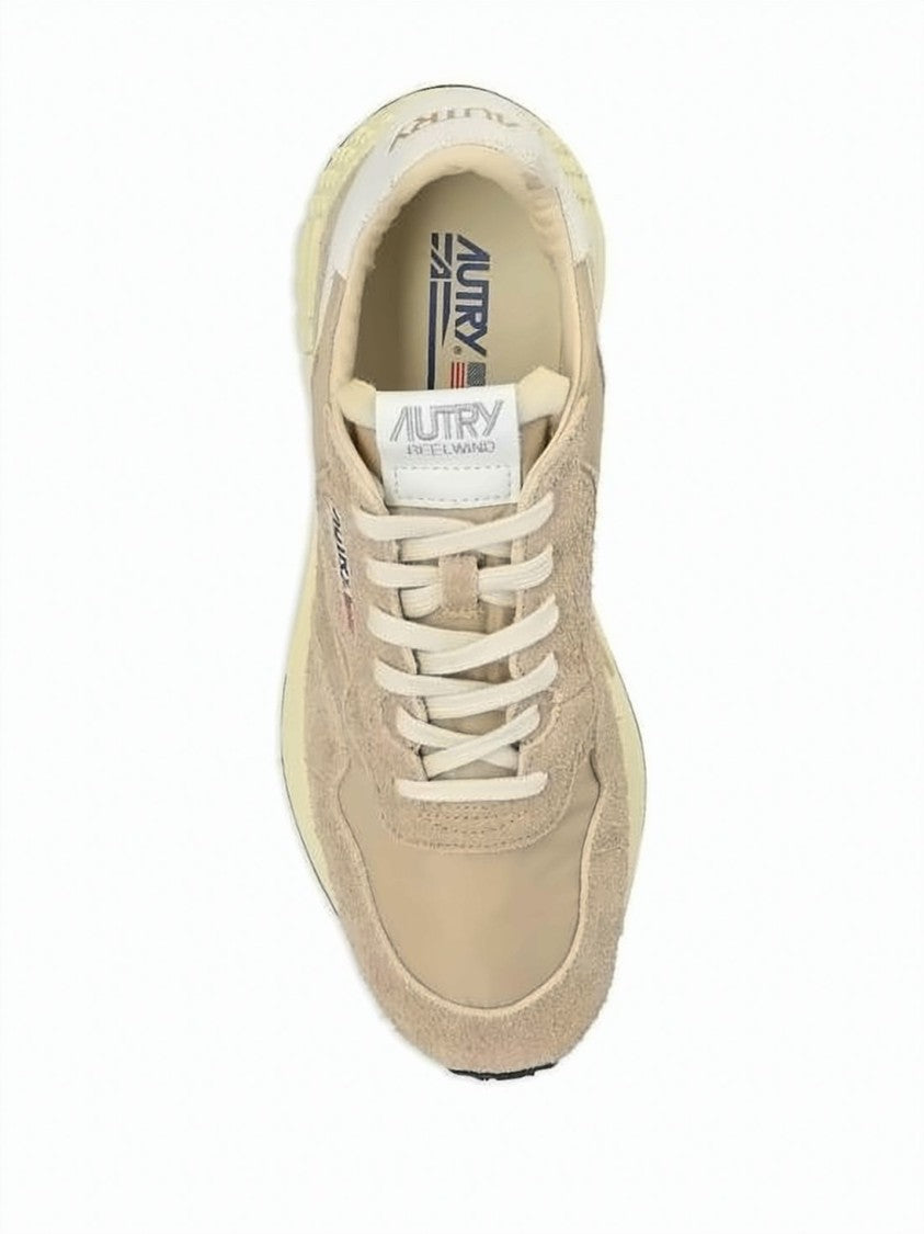 Autry Low-Top Suede And Nylon Sneakers With Textured Rubber Sole