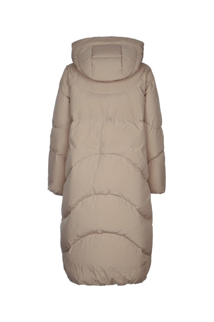 I Blues Fleres Long Puffer Coat With High Collar