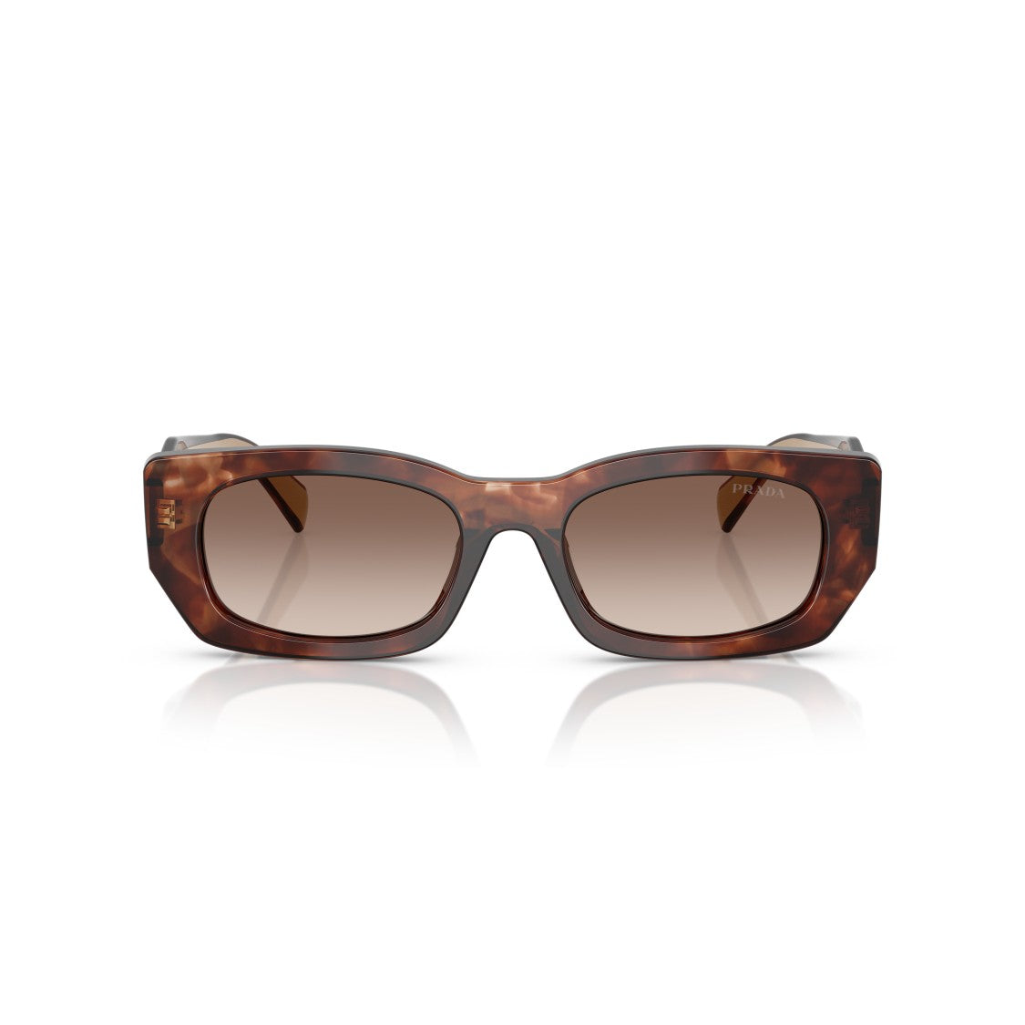 Prada 0Pr B05s Tortoiseshell Acetate Rectangular Sunglasses
