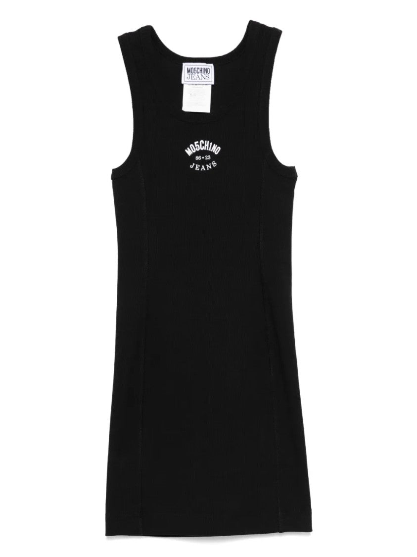 Moschino Fitted Bodice Flared Skirt Dress