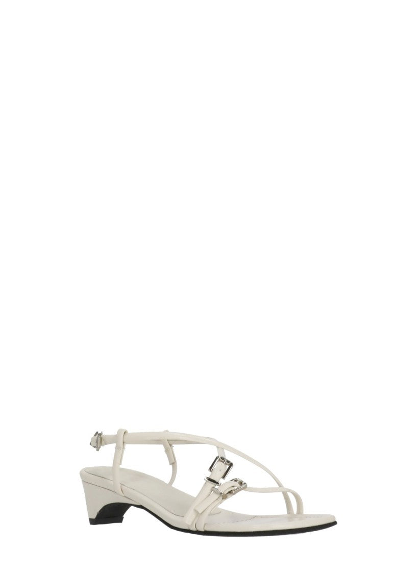 Poeve Ankle Strap Leather Sandals