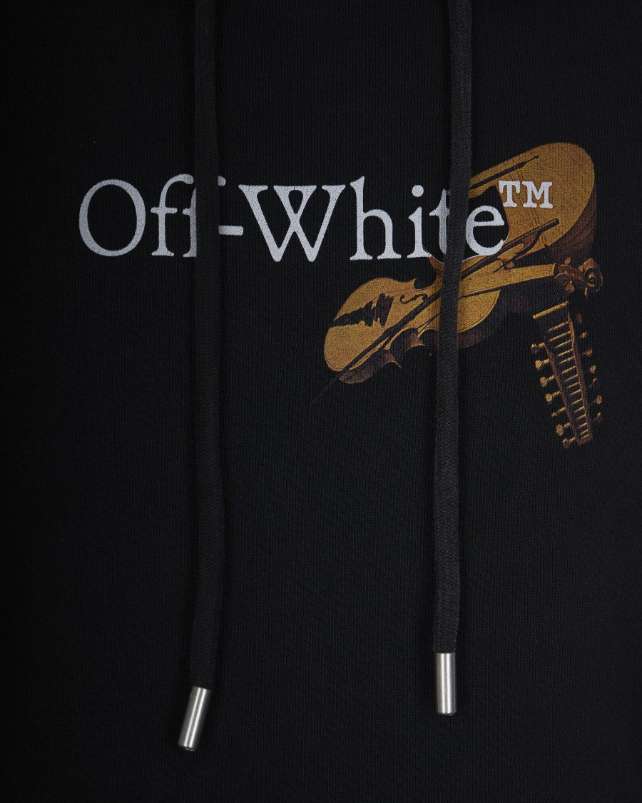 Off-White Cupid Arrow Skate Hoodie In Vintage Black/White