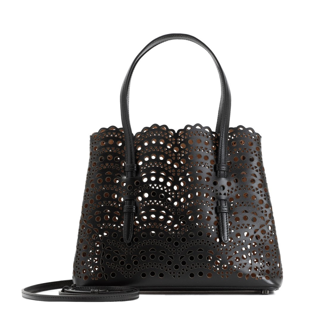 Alaïa Black Calf Leather Mina 25 Bag