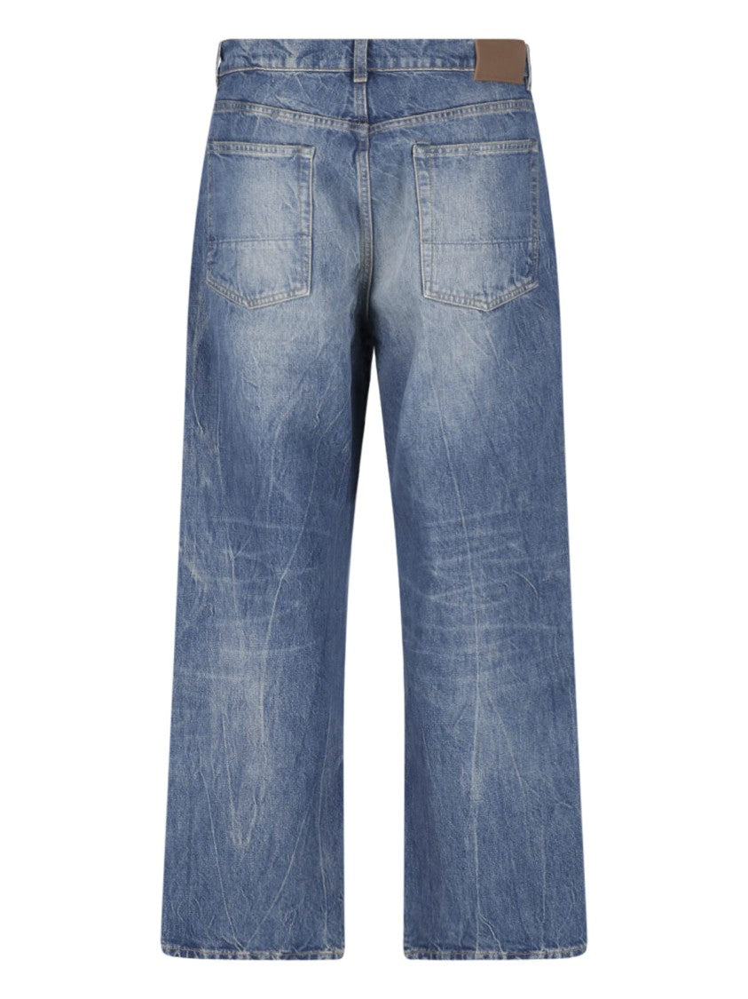 Our Legacy Third Cut River Blue Wash Straight-Leg Cotton Jeans