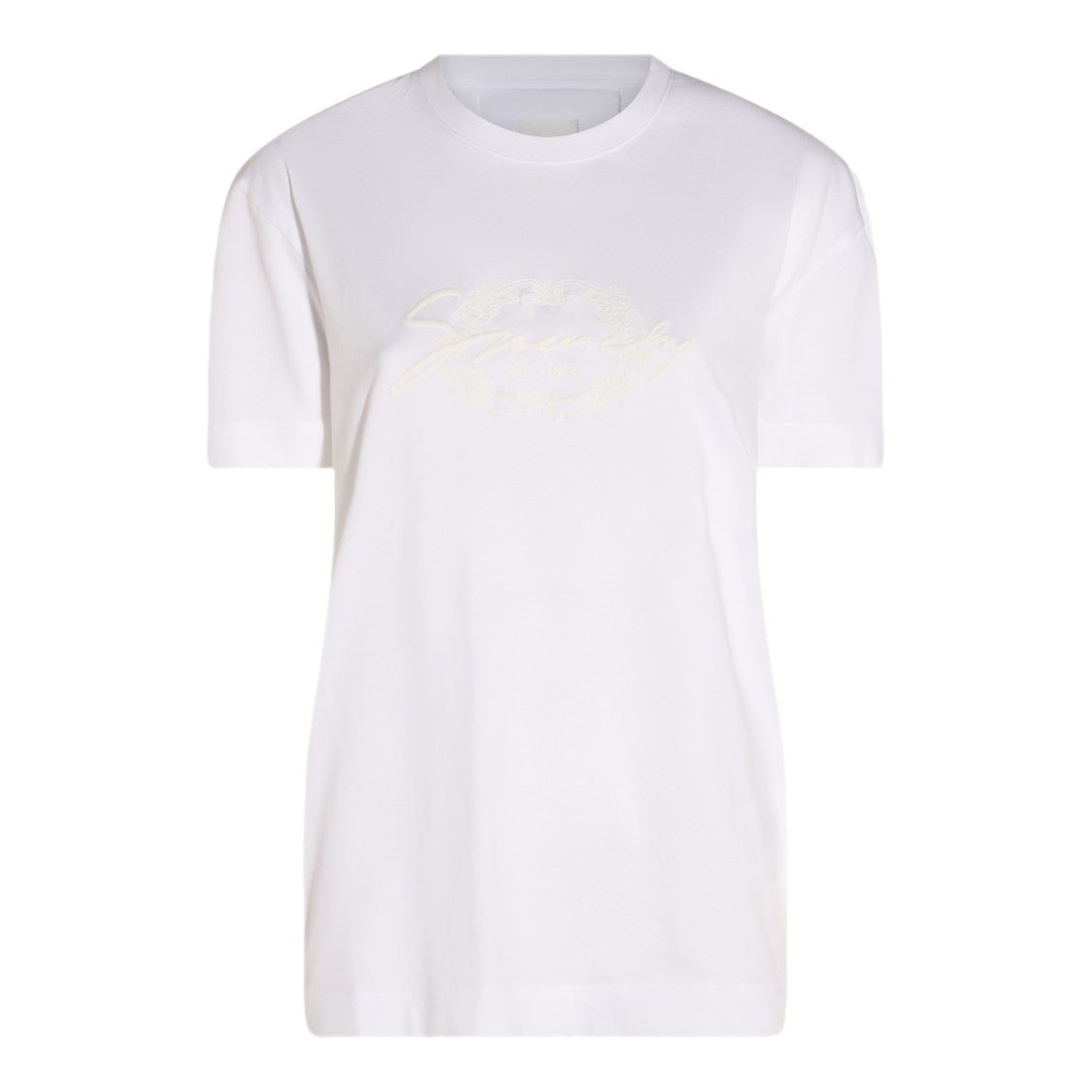 Givenchy Classic Short-Sleeve T-Shirt With Tonal Embroidery