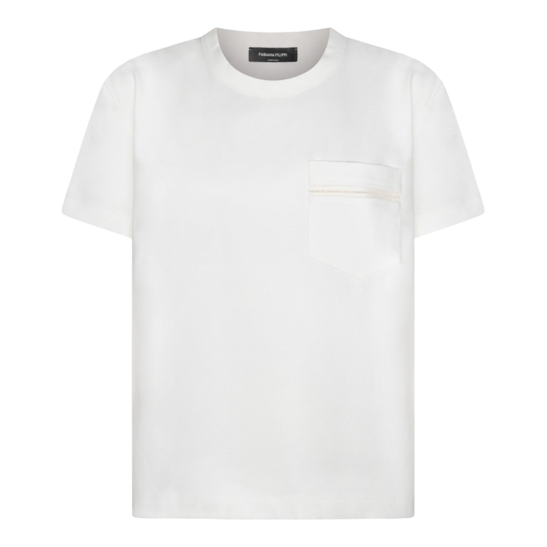 Fabiana Filippi Classic Short-Sleeve T-Shirt With Pocket Detail