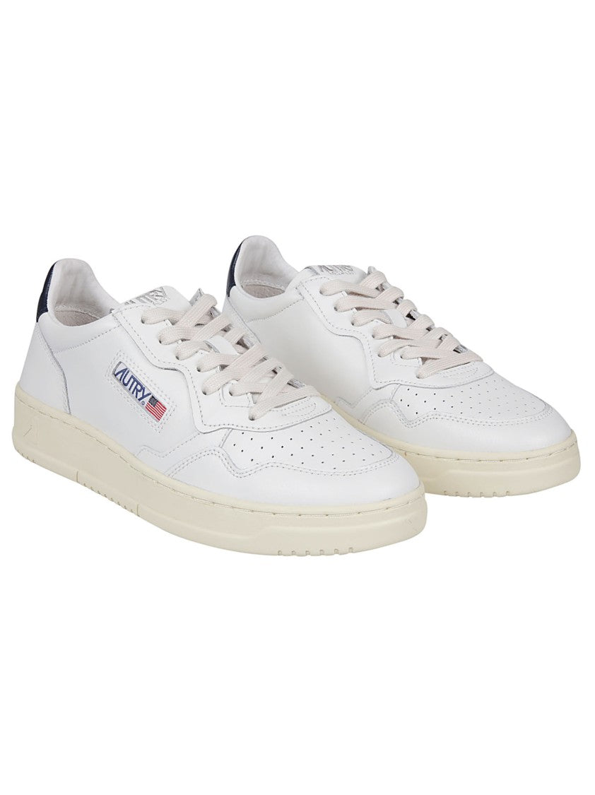 Autry White Medalist Low Leather Low-Top Sneakers