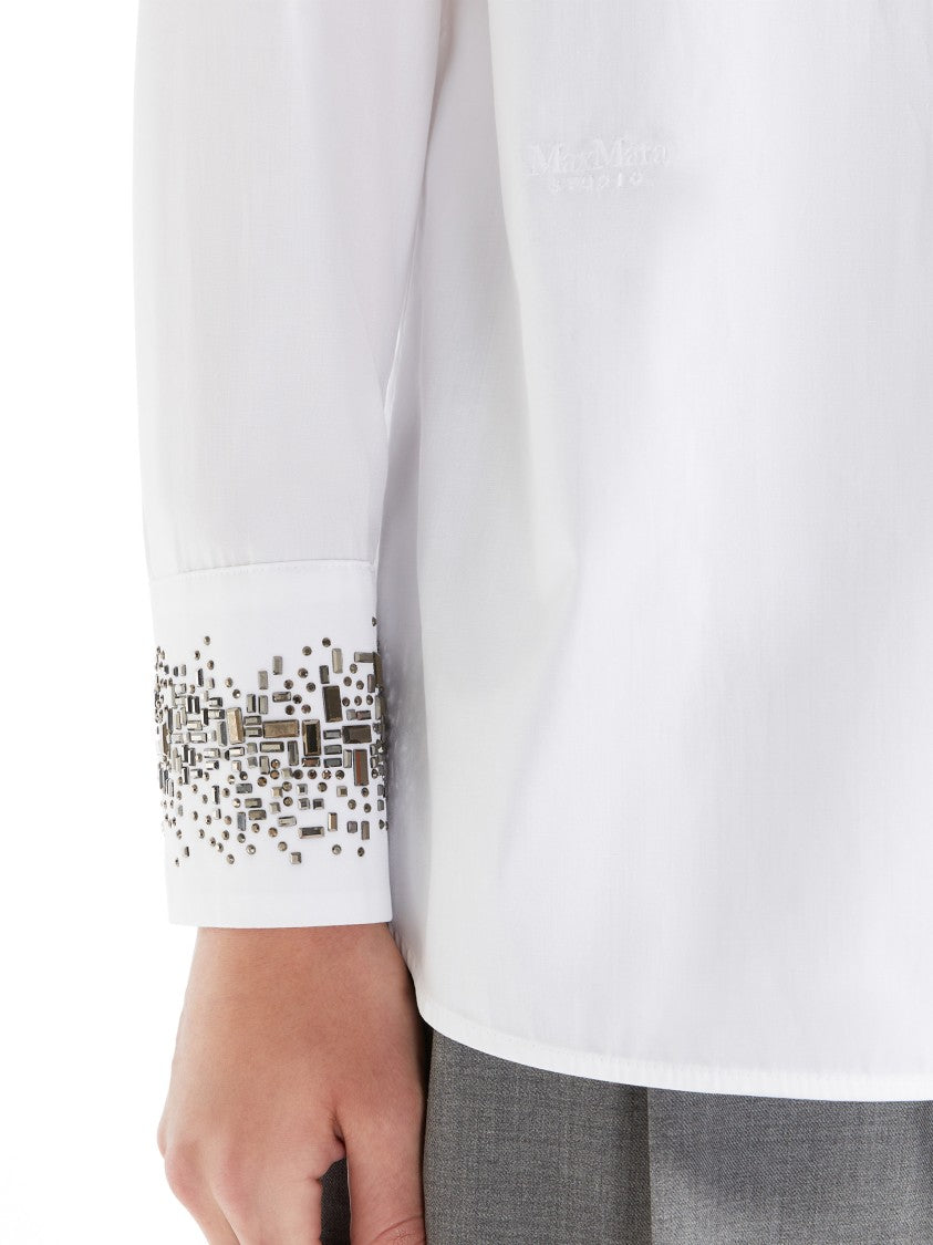Max Mara Classic White Poplin Shirt