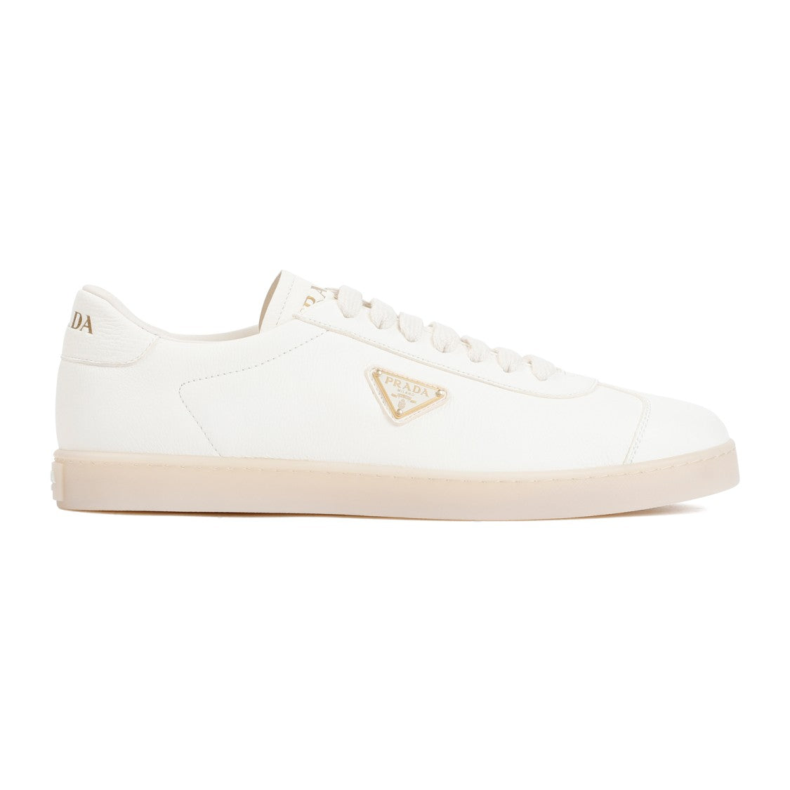 Prada Iane Ivory Deer Leather Sneakers