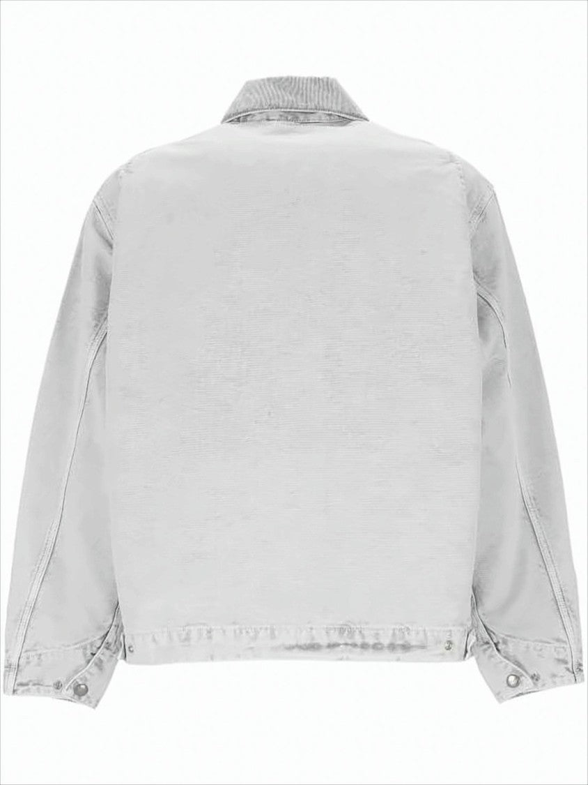 Carhartt Wip Casual Canvas Jacket With Corduroy Collar