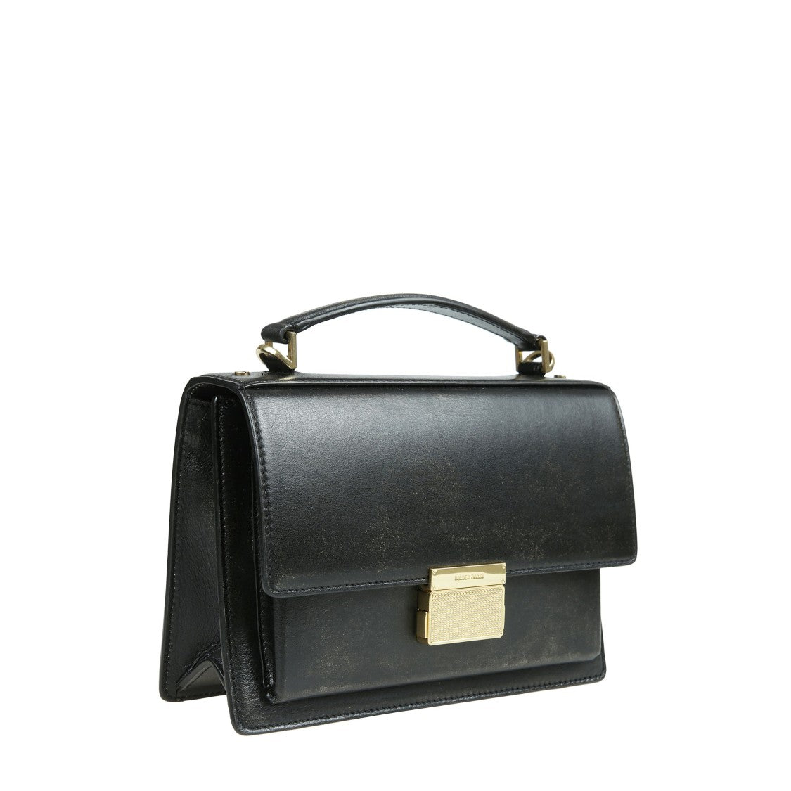 Golden Goose Venezia Bag In Black Distressed Leather