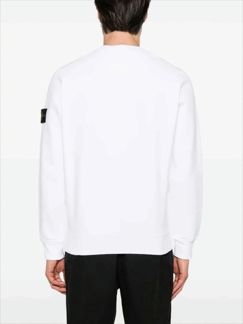 Stone Island Long-Sleeve Crewneck Sweatshirt With Compass Logo